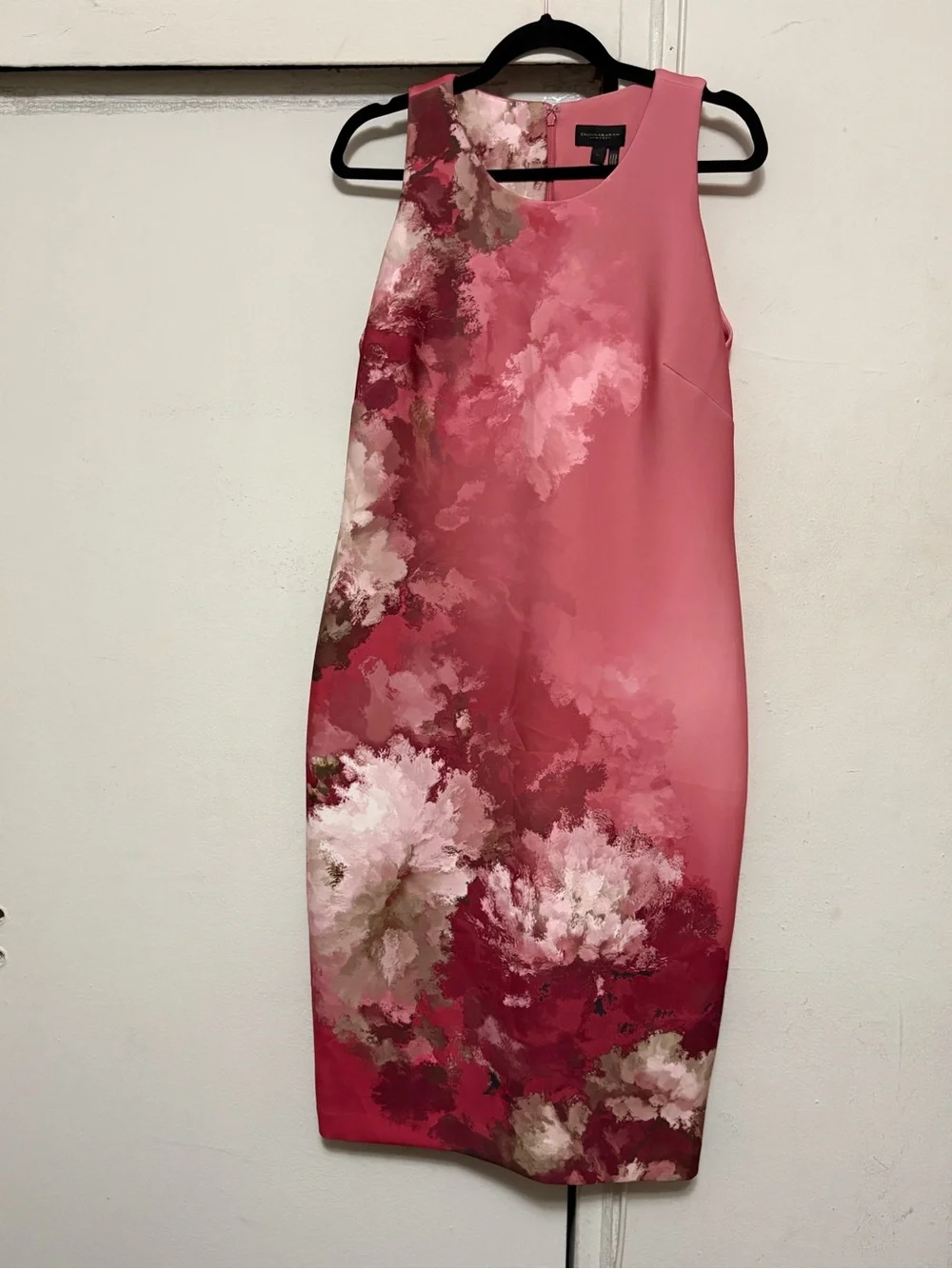 NWT Donna Karan New York Women’s Sleeveless Floral Print Midi Sheath Dress